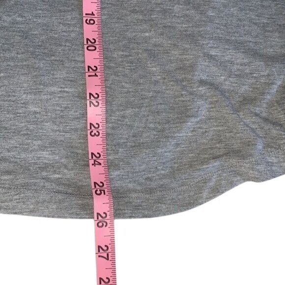 Gray Mesh Back Heathered Tank Top Lightweight Breathable Yoga Activewe - Picture 9 of 9